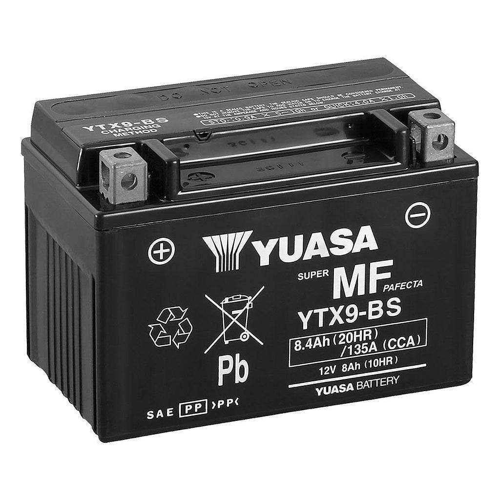 Batería Yuasa YTX9-BS sin mantenimiento