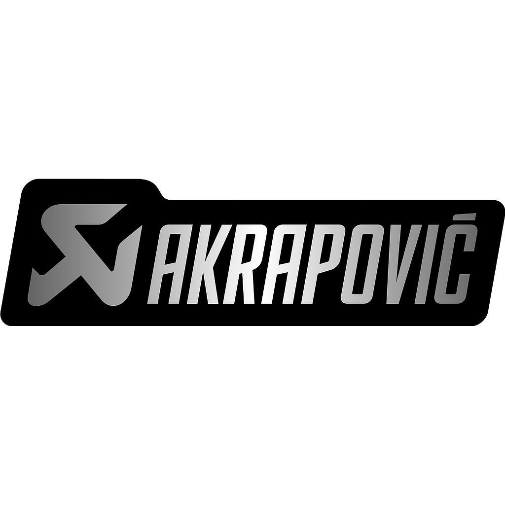 Autocollant Akrapovic anti-chaleur noir / blanc